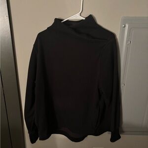 Athleta Women's Black Mock Cross Neck Sweater